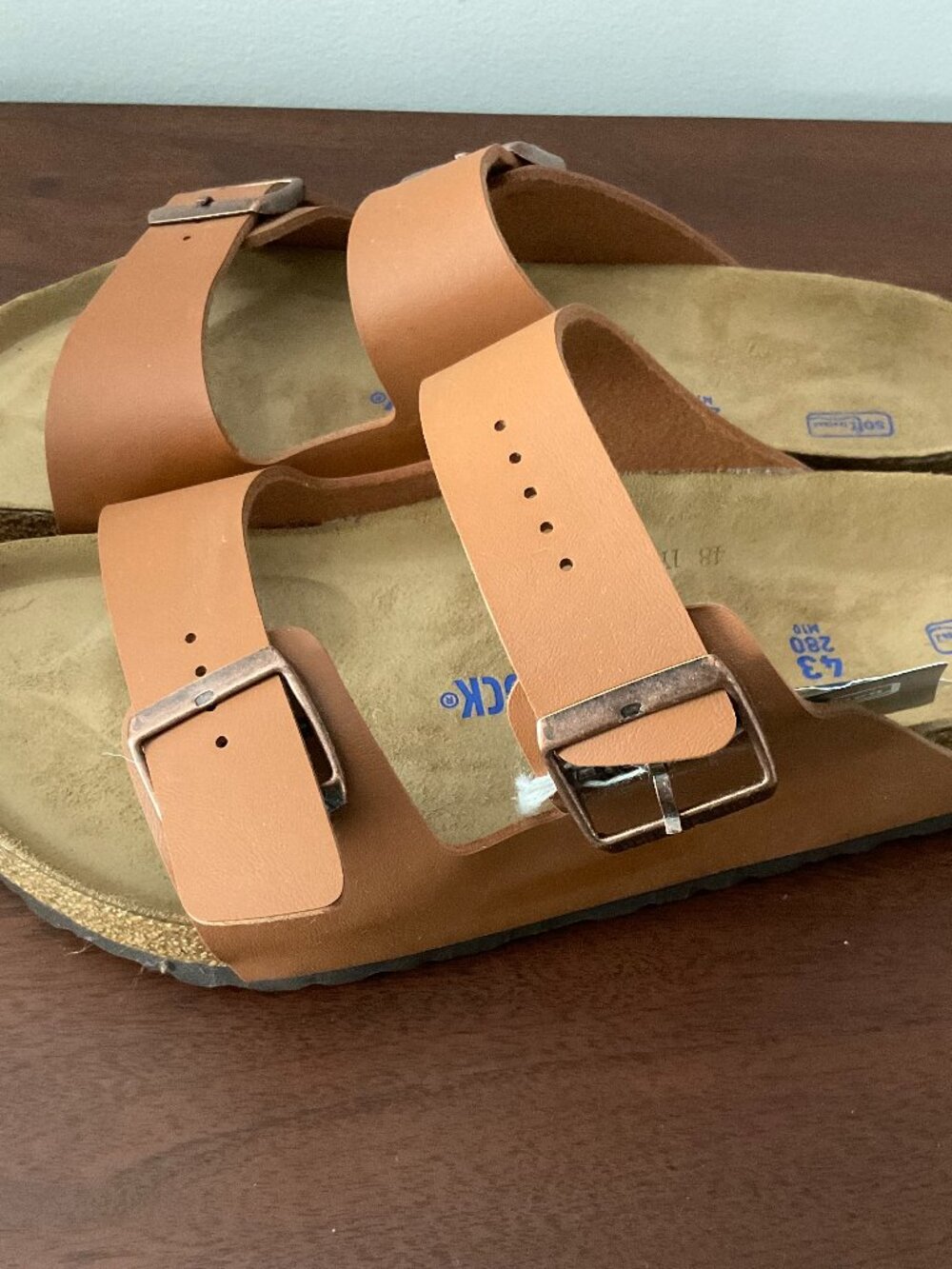 Birkenstock Pecan Sandals Men Size 43 (US 10-10.5) NWT